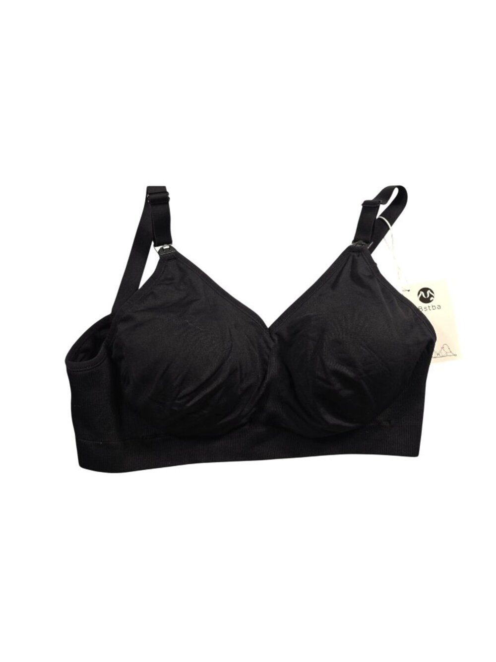 New Bstba Women's Black Maternity Bra with Extra pads Size XL